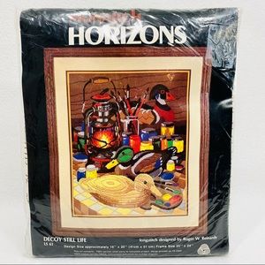Rare Monarch Horizons Kit "Decoy Still Life" Longstitch Kit 16" x 20" - New